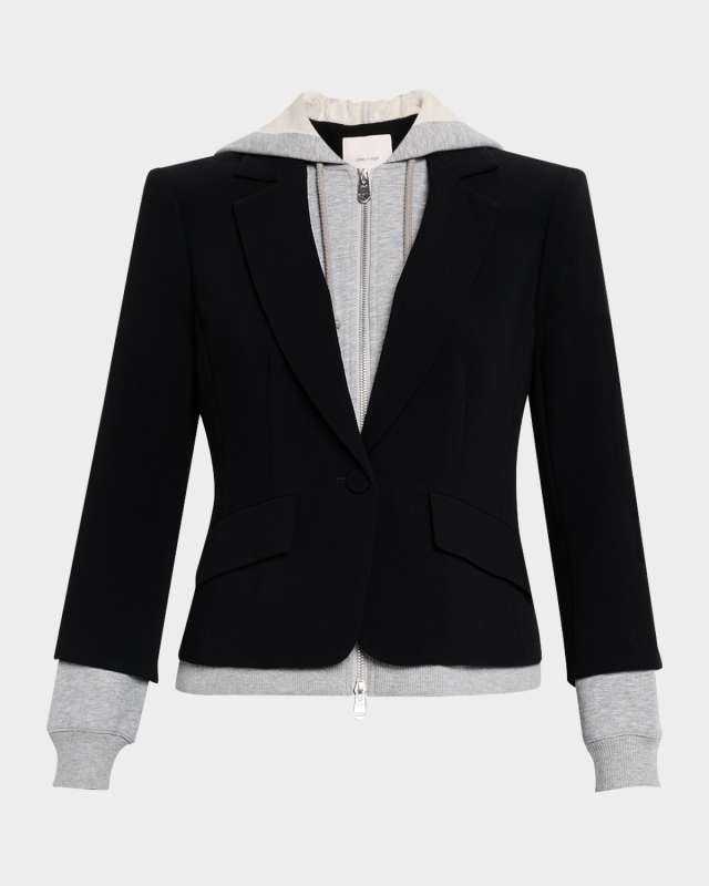 Khloe Le Petit Zip-Front Blazer